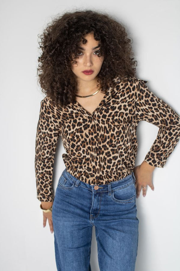 CAMICIA 032 IRIS - LEOPARDATO