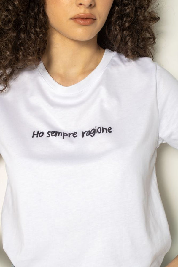 T-SHIRT MOOD HO SEMPRE - BIANCO