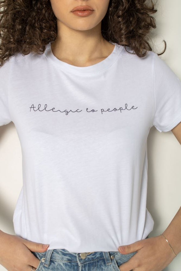T-SHIRT MOOD ALLERGIC - BIANCO