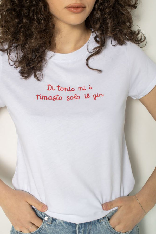 T-SHIRT MOOD TONIC - BIANCO