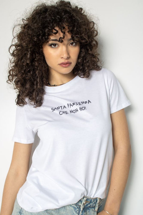 T-SHIRT MOOD SANTA - BIANCO