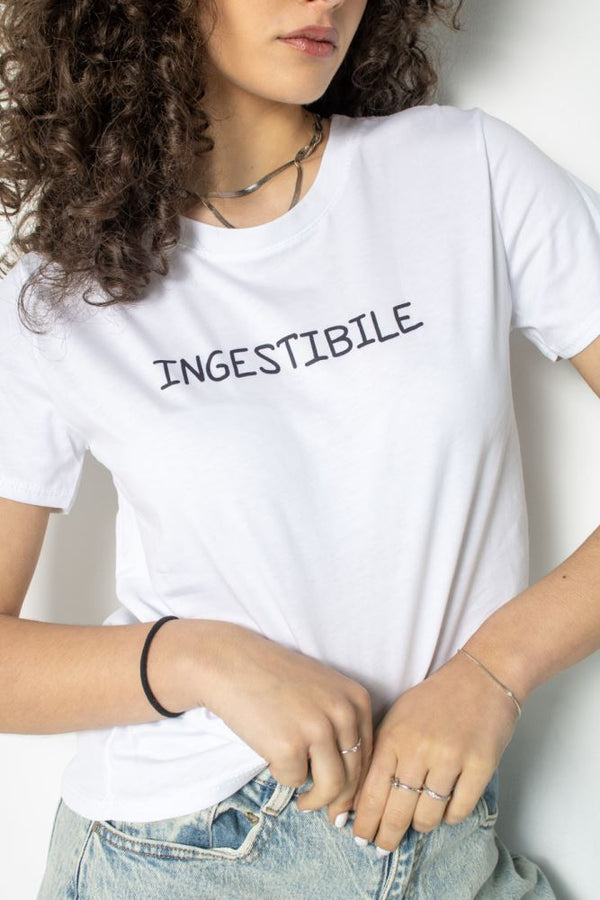 T-SHIRT MOOD INGESTIBILE - BIANCO