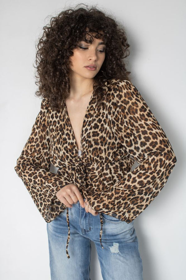 BLUSA 505 IRIS - LEOPARDATO