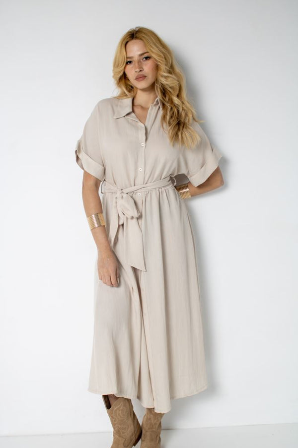 CHEMISIER 514 IRIS  - BEIGE