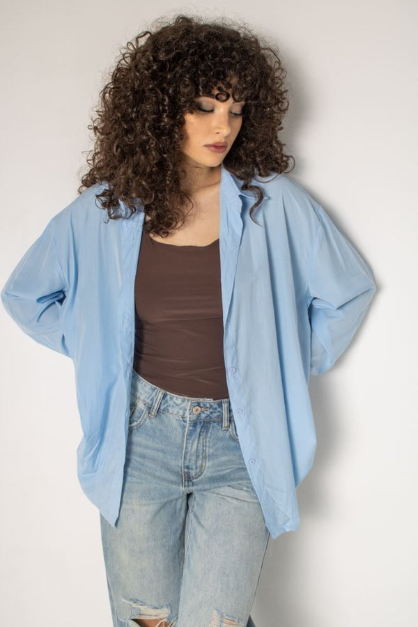 CAMICIA 546 IRIS - CELESTE