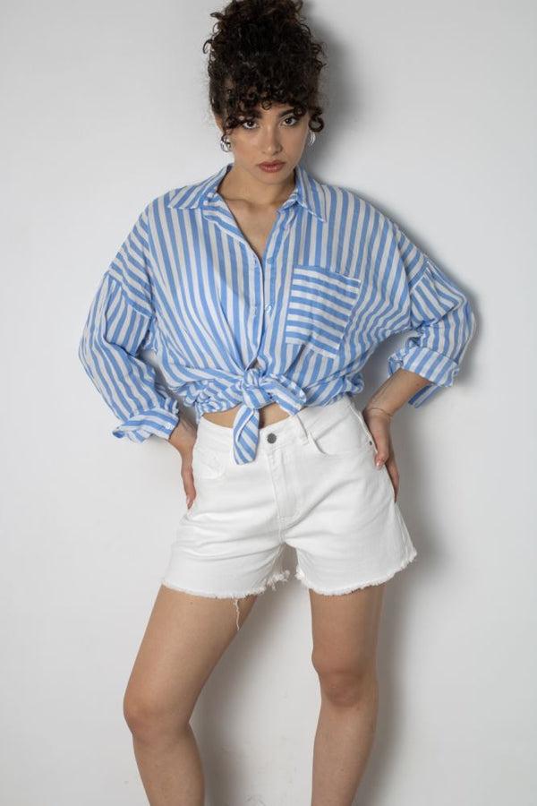 SHORTS 888 IRIS - BIANCO