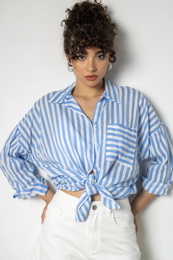 CAMICIA 895 IRIS - CELESTE