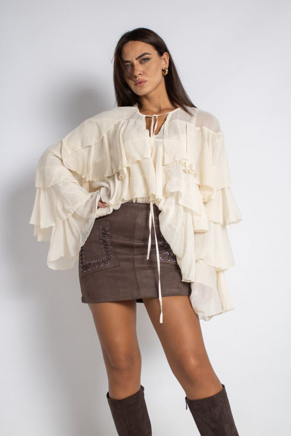 GONNS 123 IRIS - MARRONE