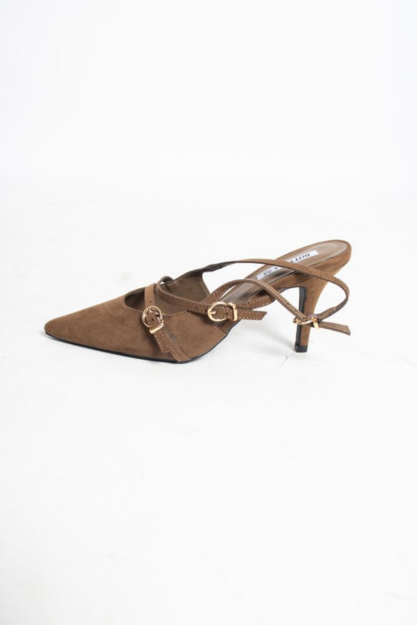 SLING BACK IRIS - MARRONE