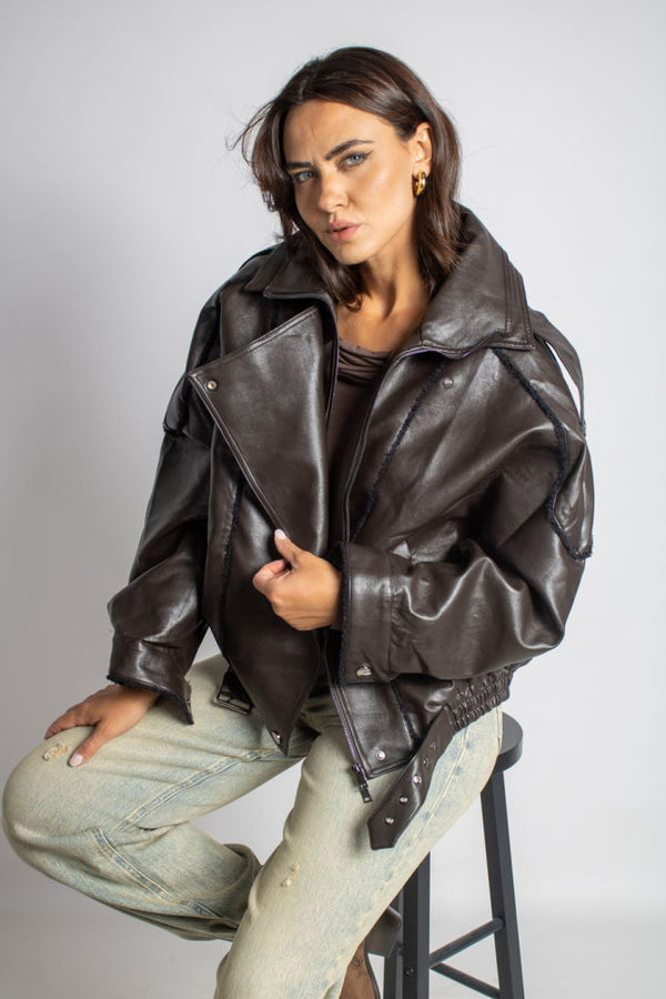 BOMBER 161 IRIS - MARRONE