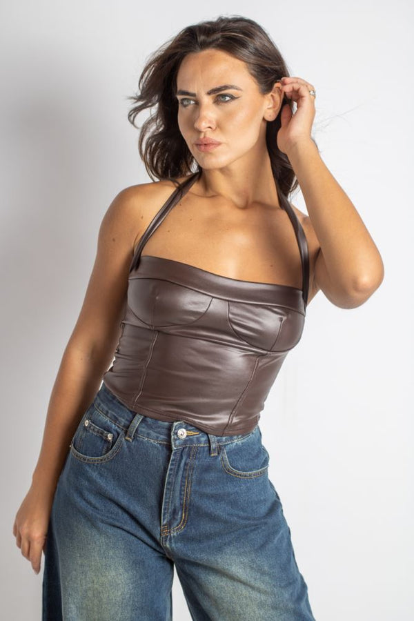 BUSTIER 179 IRIS - MARRONE