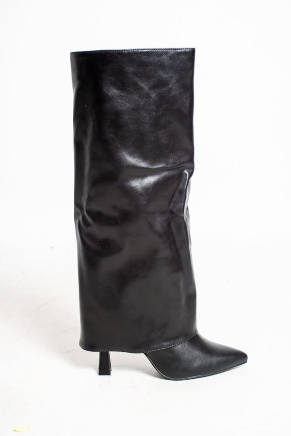 STIVALE ALTO  - NERO