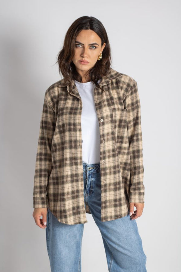 CAMICIA 362 IRIS - MARRONE