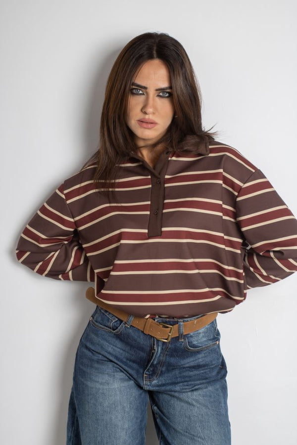 POLO 404 IRIS - MARRONE