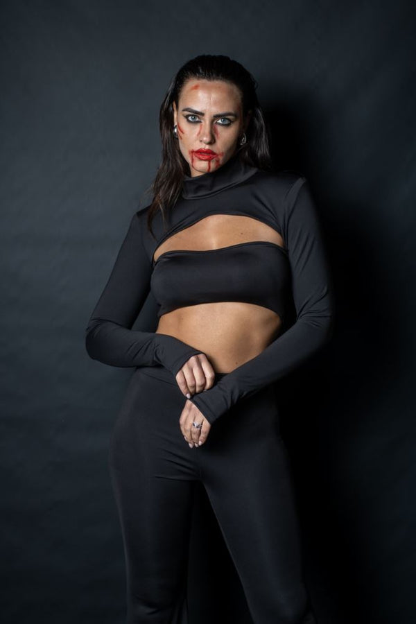 JUMPSUIT 4112 IRIS - NERO